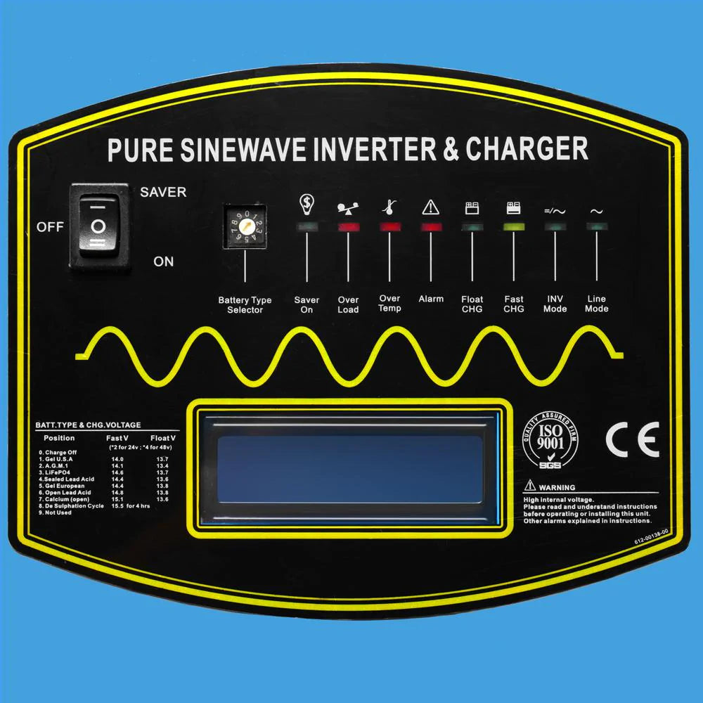 SunGoldPower 10000W 24V Split Phase Pure Sine Wave Inverter Charger