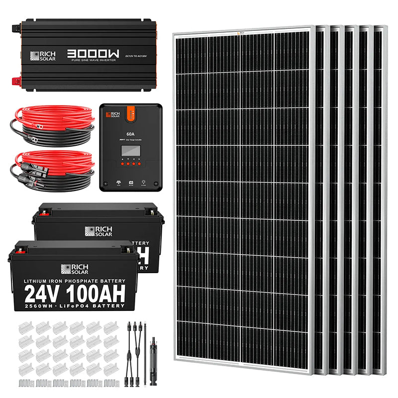 Rich Solar 1200 Watt Complete Solar Kit