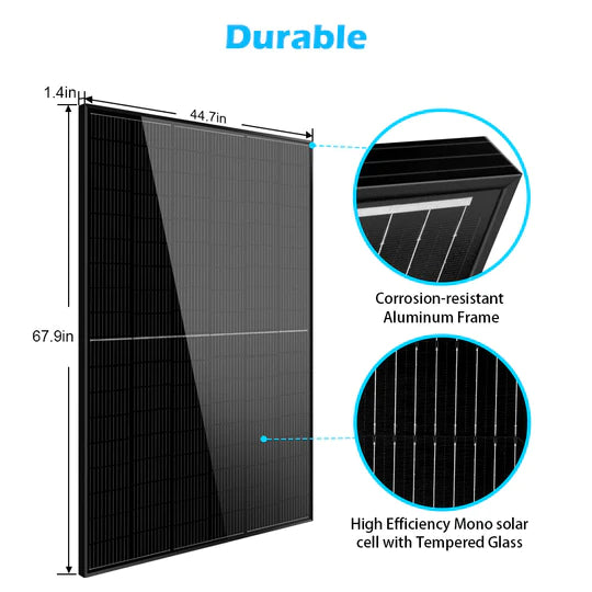 SunGoldPower 415W Mono Black PERC Solar Panel