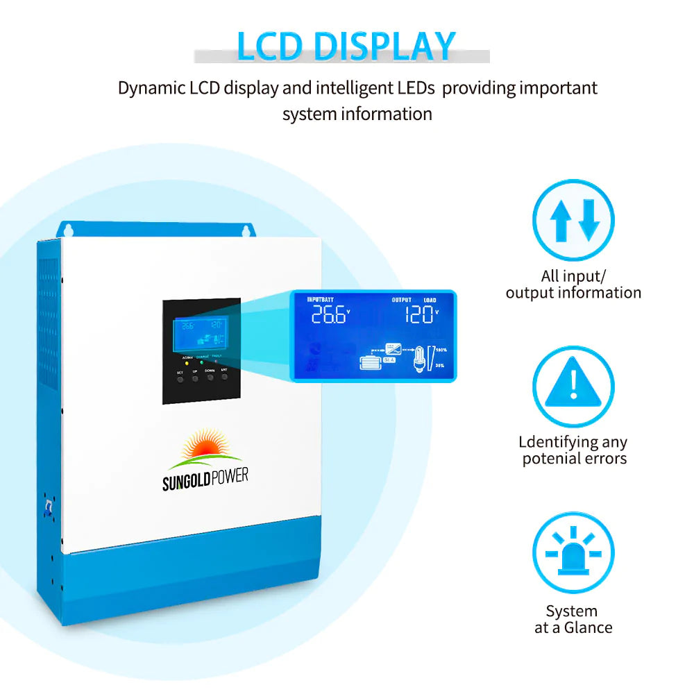 SunGoldPower 5000W 48V Solar Charger Inverter
