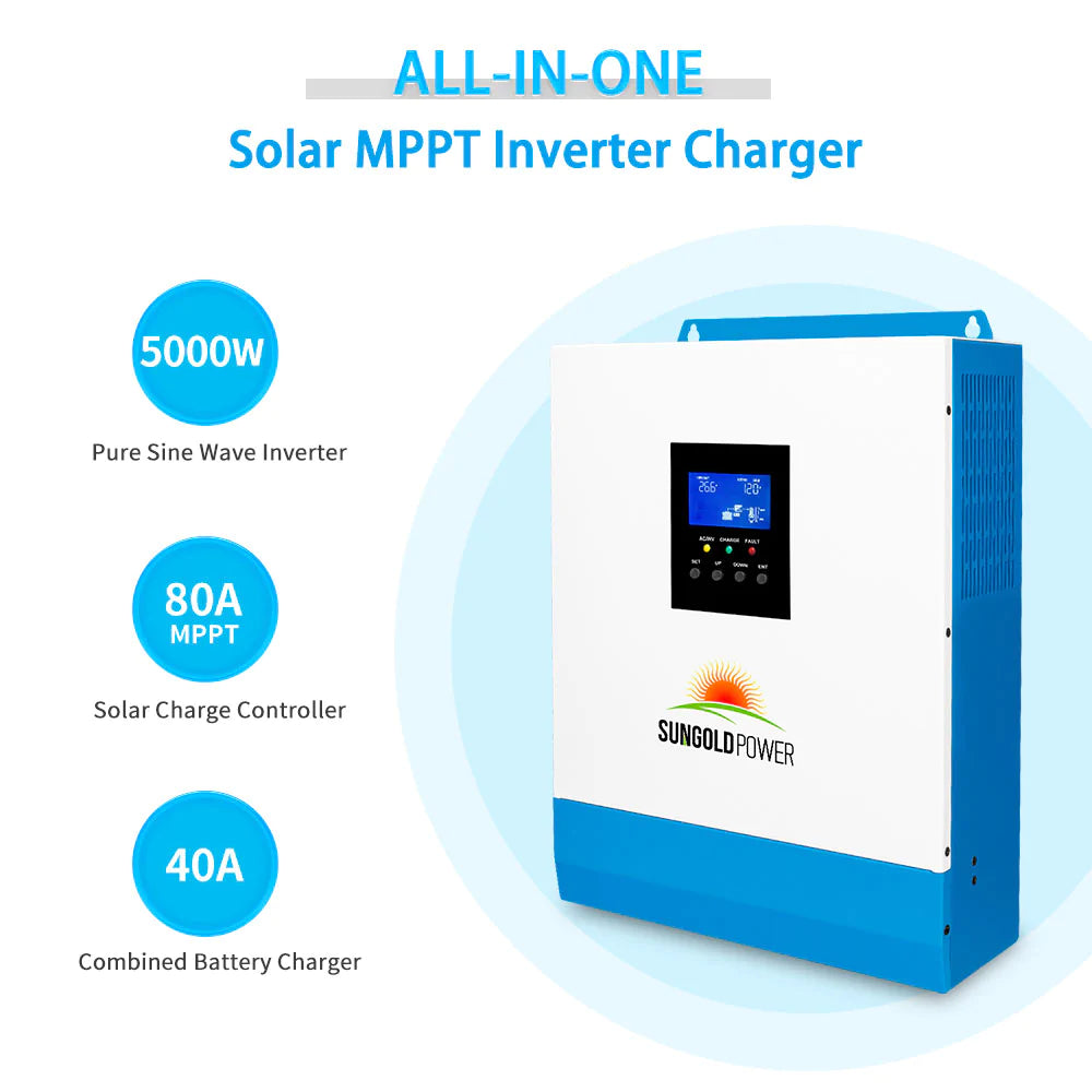 SunGoldPower 5000W 48V Solar Charger Inverter