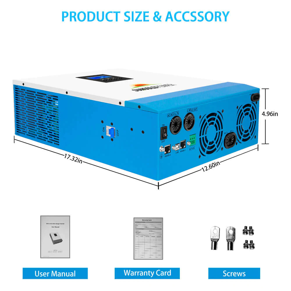 SunGoldPower 5000W 48V Solar Charger Inverter