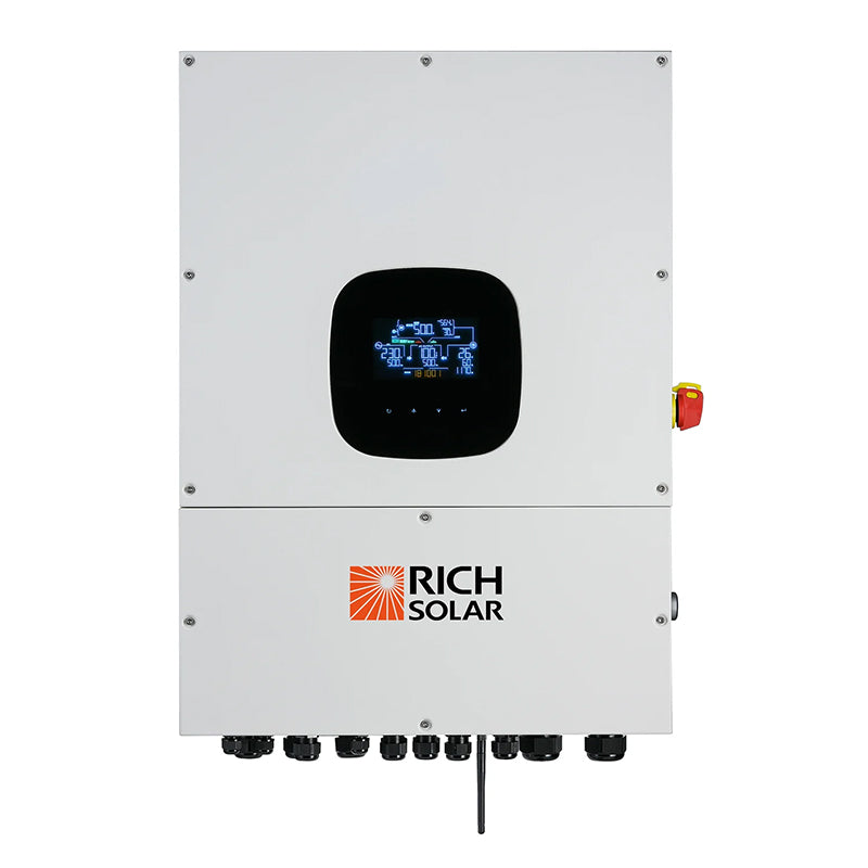 Rich Solar NOVA 12K PV Hybrid Inverter | All-In-One Solar Inverter | 12000W PV Input | 10000W Output | 48V 120/240V Split Phase