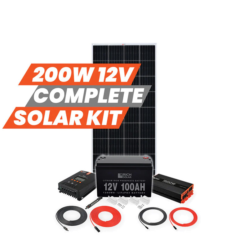 Rich Solar 200 Watt Complete Solar Kit