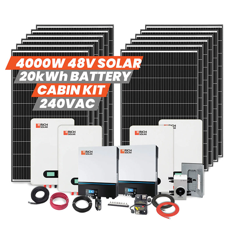 Rich Solar 4000W 48V 240VAC Cabin Kit