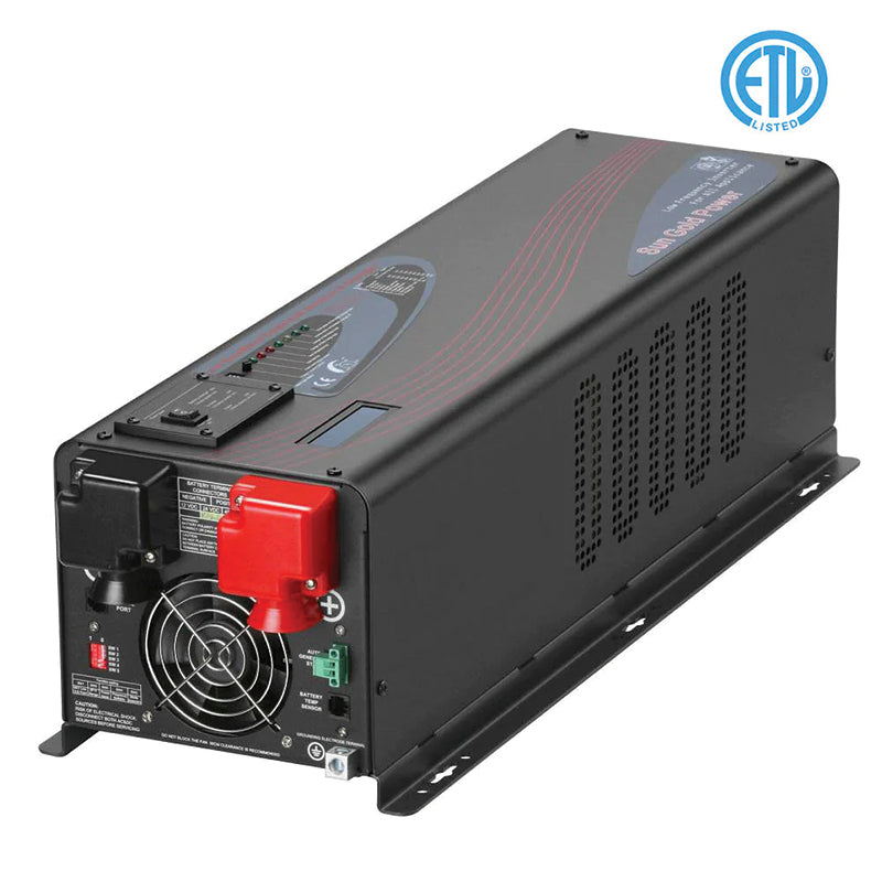 SunGoldPower 6000W DC 48V Split Phase Pure Sine Wave Inverter With Charger UL1741 Standard