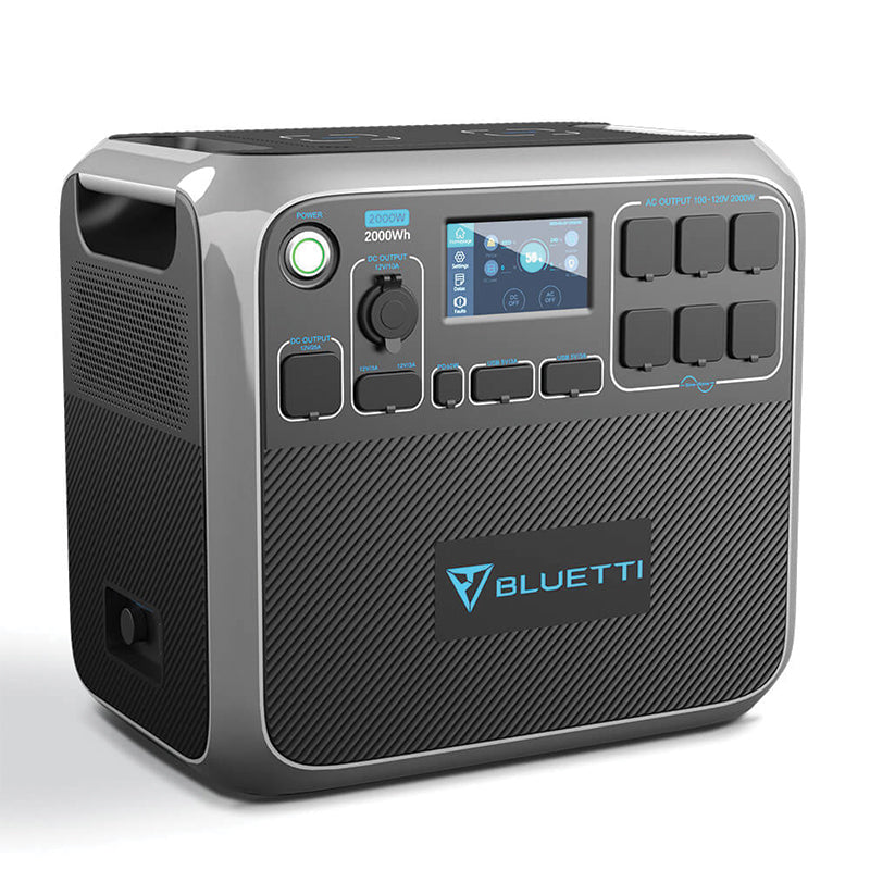 bluetti ac200p portable power station 2000w 2000wh front left view