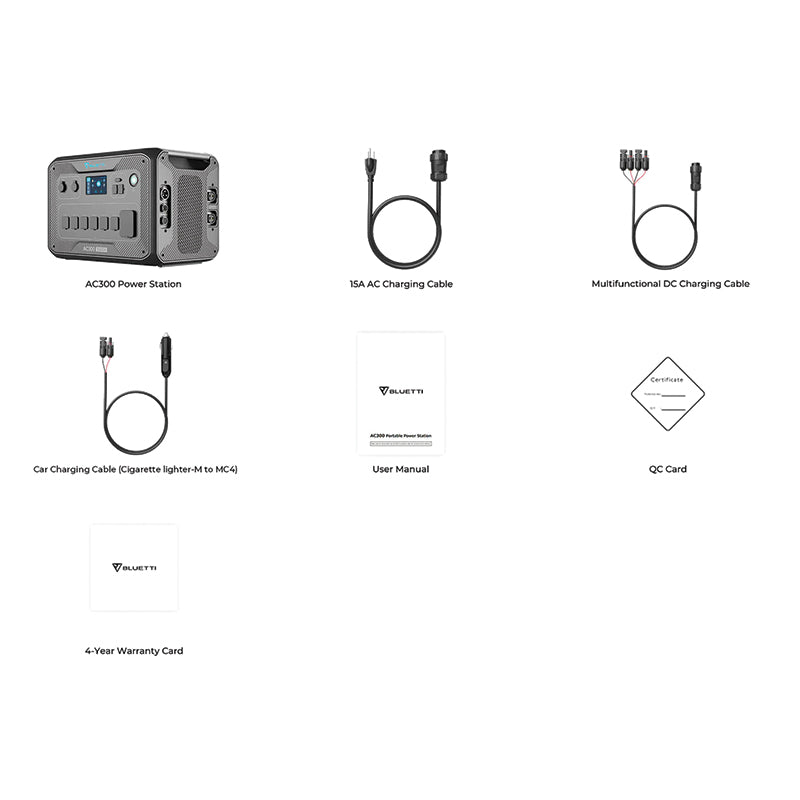 BLUETTI AC300 + 1 x B300 Home Battery Backup